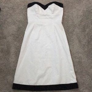 White House Black Market strapless dress, size 6.
